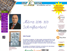 Tablet Screenshot of catfonts.de